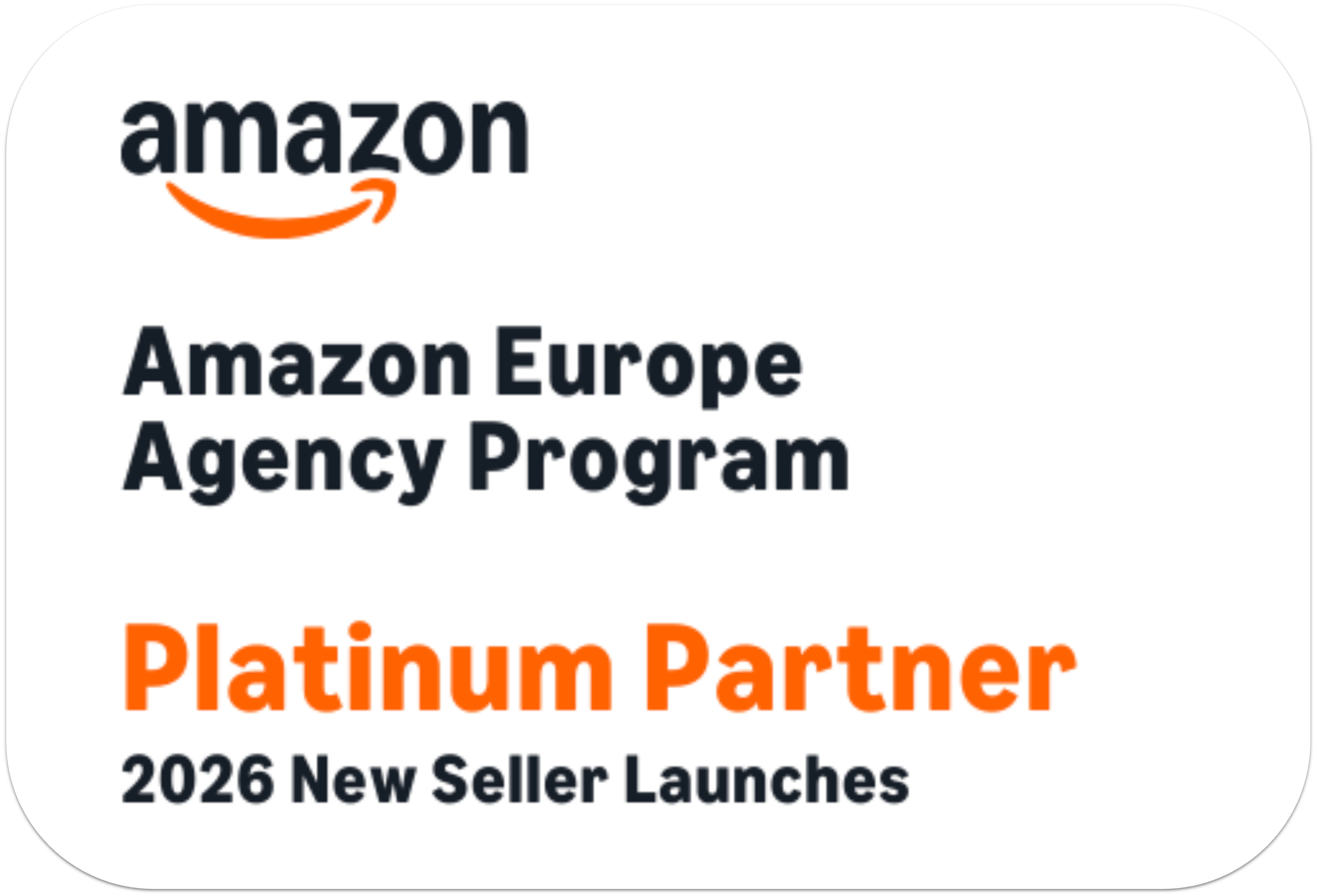 Amazon Europe Agency Program, Platinum Partner 2026